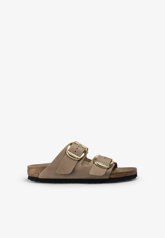 SANDALIA ARIZONA BIG BUCKLE OILED LEATHER MUJER