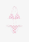 BIKINI DAMIER GEOMETRIQUE WOOD