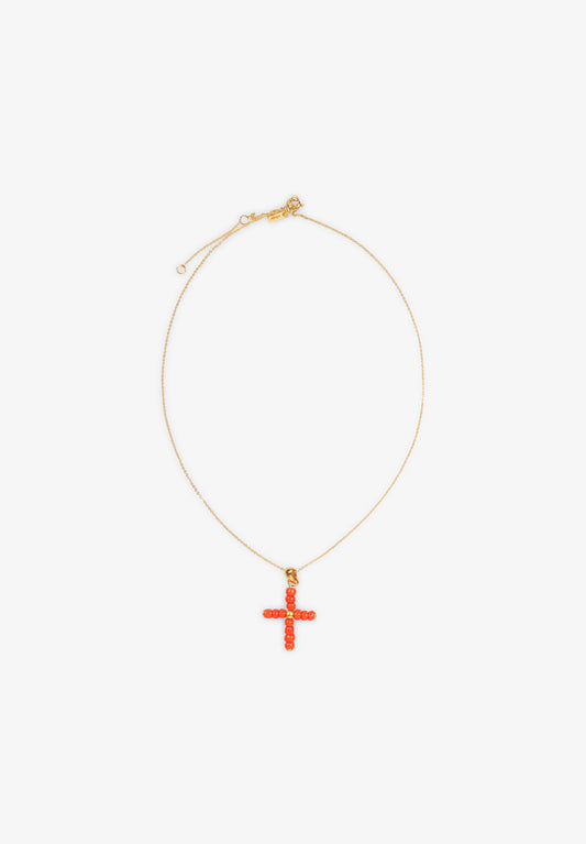COLLAR CORAL CROSS