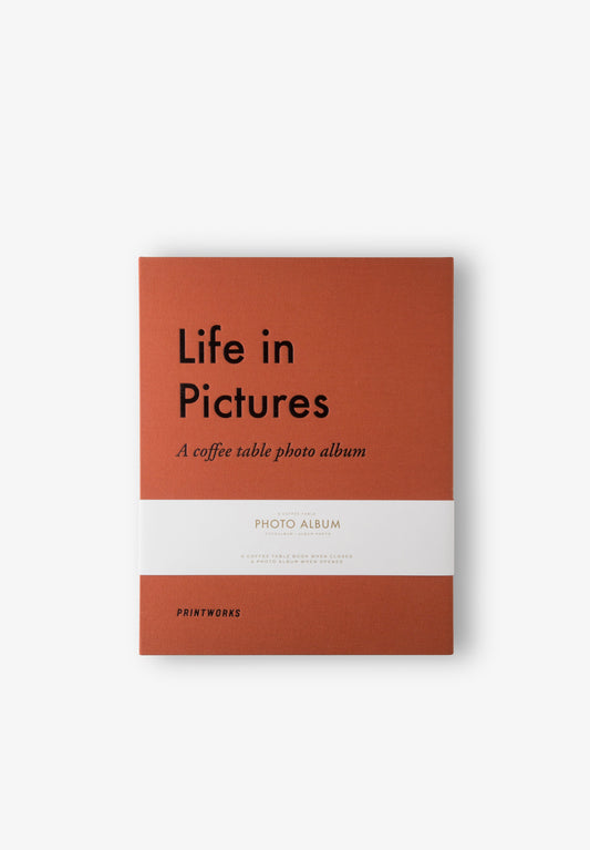 PHOTO ALBUM - LIFE IN PICTURES ORANGE