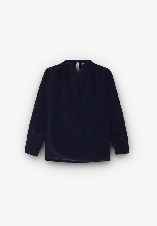 CAMISA DRAPED CUPRO MUJER