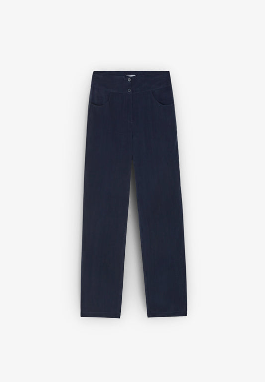 PANTALÓN BUTTON CUPRO MUJER