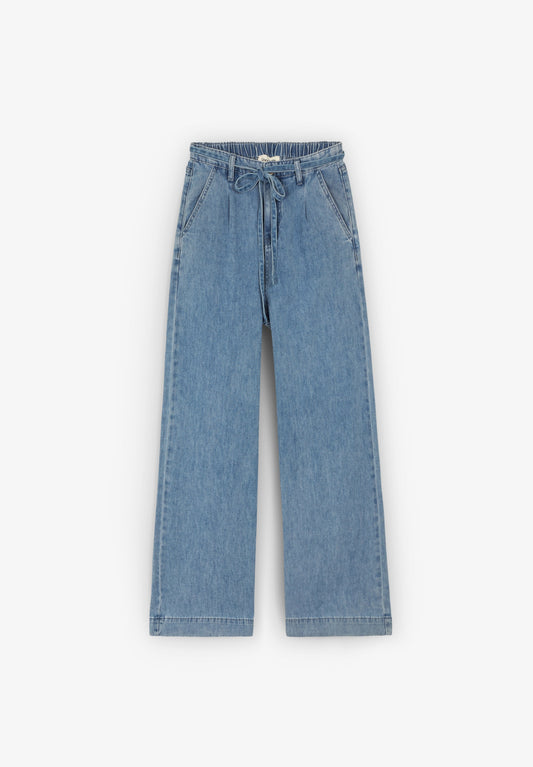 PANTALÓN DENIM POMPON