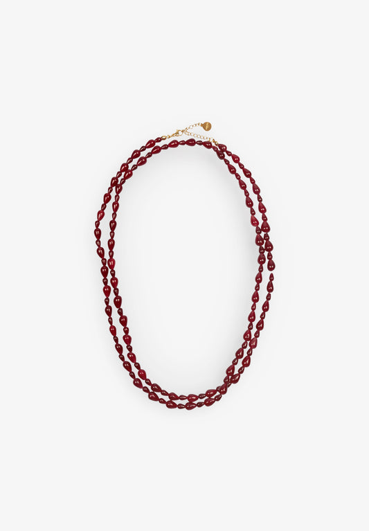 COLLAR OLIVIA BURGUNDY