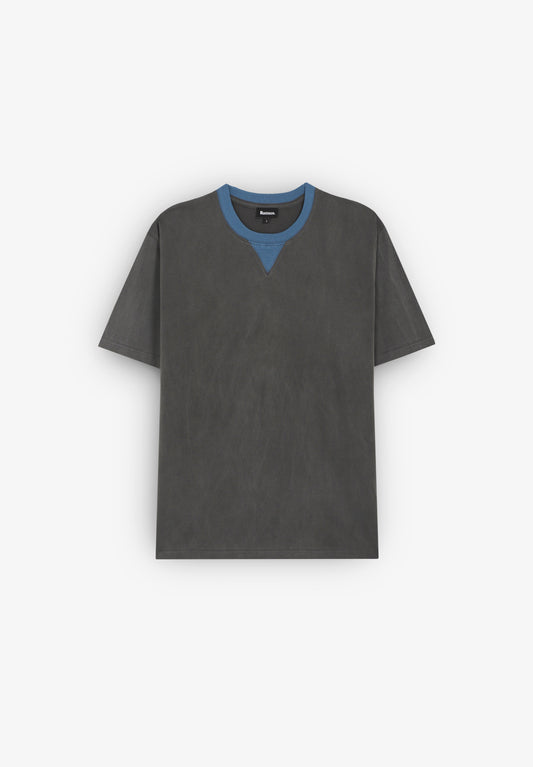 CAMISETA DOBLE TONO TRENDY