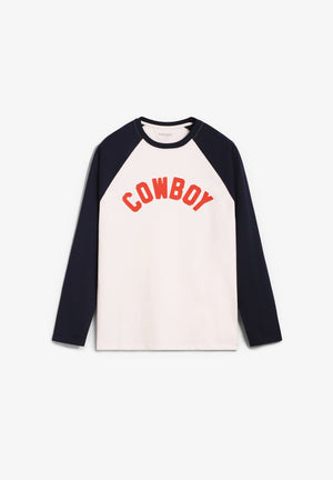 Camisola de beisebol de manga comprida