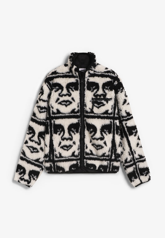 CASACO SHERPA ÍCONE REPETIDO