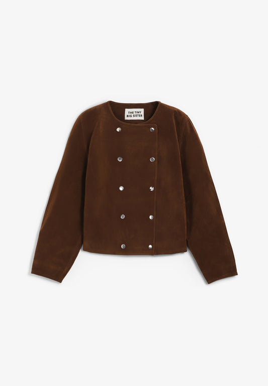 CHAQUETA CON BOTONES EFECTO ANTE