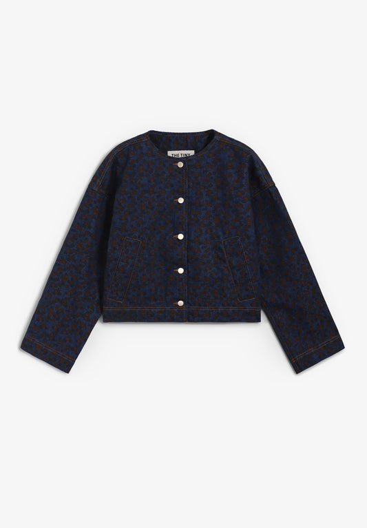 CHAQUETA FLOWERS CROPPED