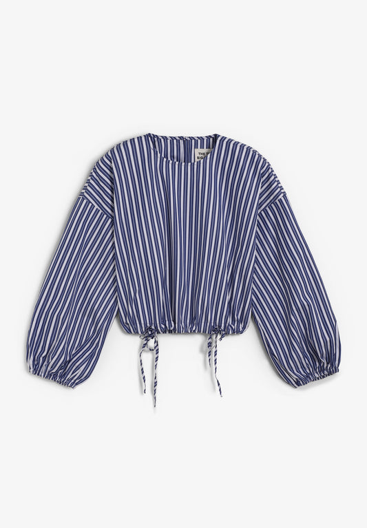 BLUSA STRIPED PUFF SLEEVES