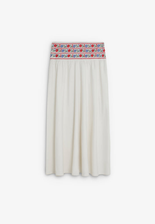 FALDA DENIM BORDADOS