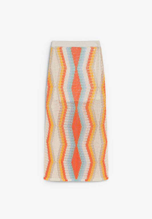 FALDA CROCHET MULTICOLOR