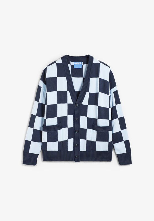 CÁRDIGAN CHECKERED BLUE