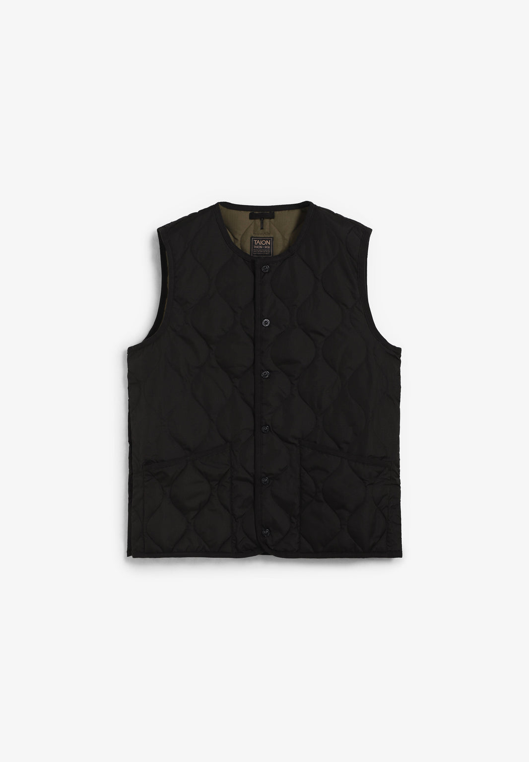 UNISEX MILITARY BUTTON CREW NECK VEST