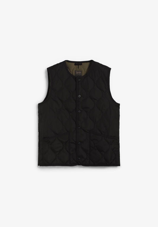 CHALECO UNISEX MILITARY BUTTON CREW NECK