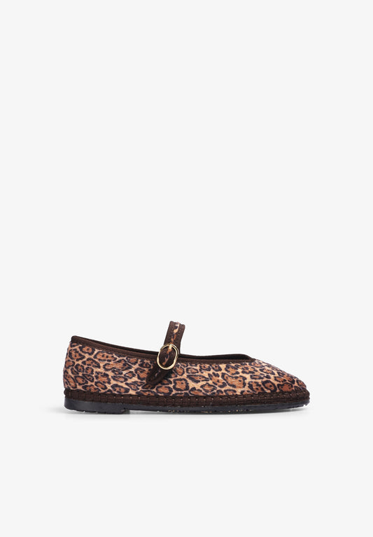 SLIPPERS PIERRE LEOPARD BROWN