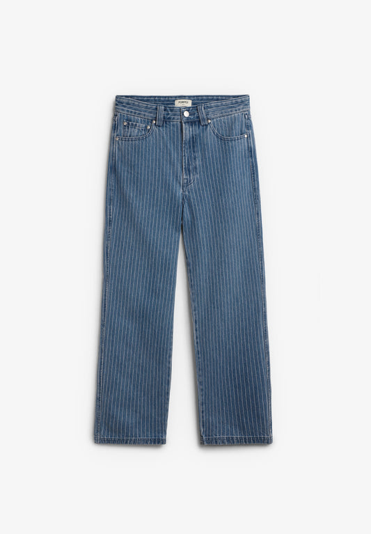 PINSTRIPE CLASSIC WASH DENIM