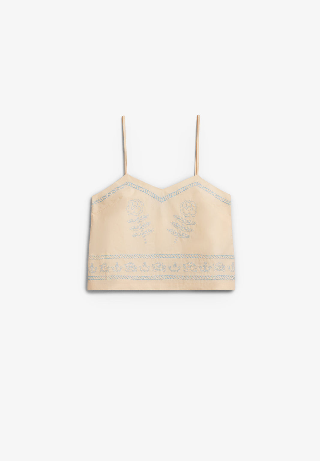 TOP EMBROIDERED STRAPS
