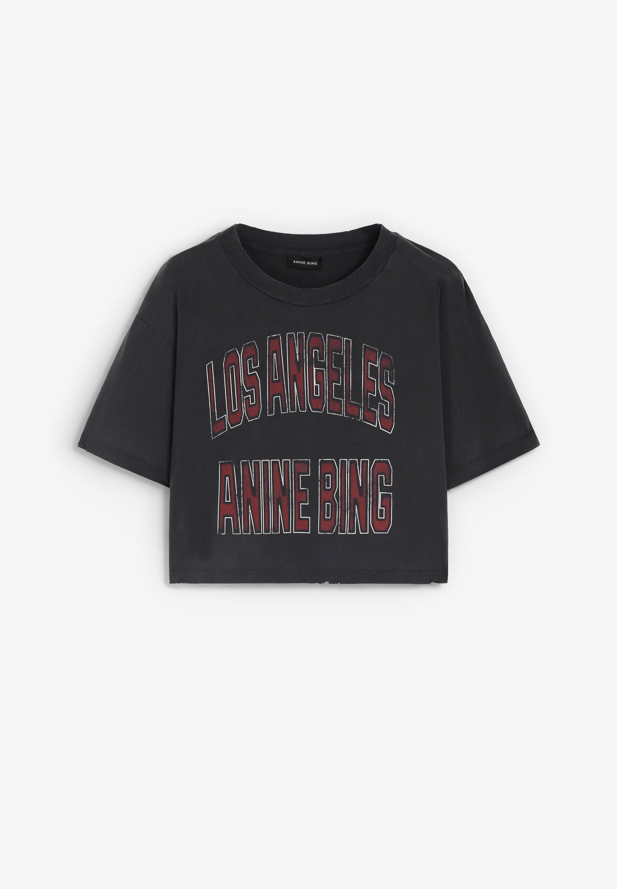 ANINE BING | CAMISETA CROPPED JOHNNY - Scalpers