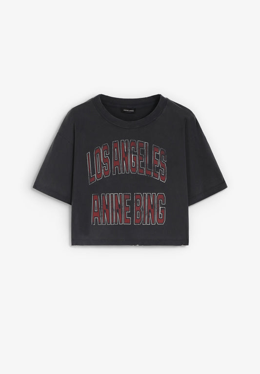 ANINE BING | JOHNNY CROPPED T-SHIRT