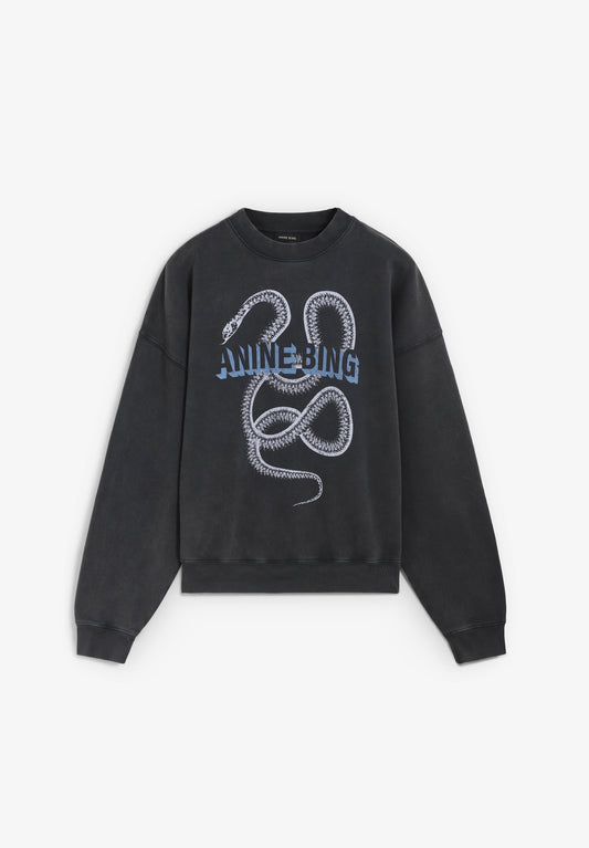ANINE BING | HARVEY CREW SNAKE SWEATSHIRT