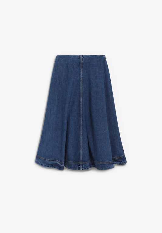 AGATHE MIDI DENIM SKIRT