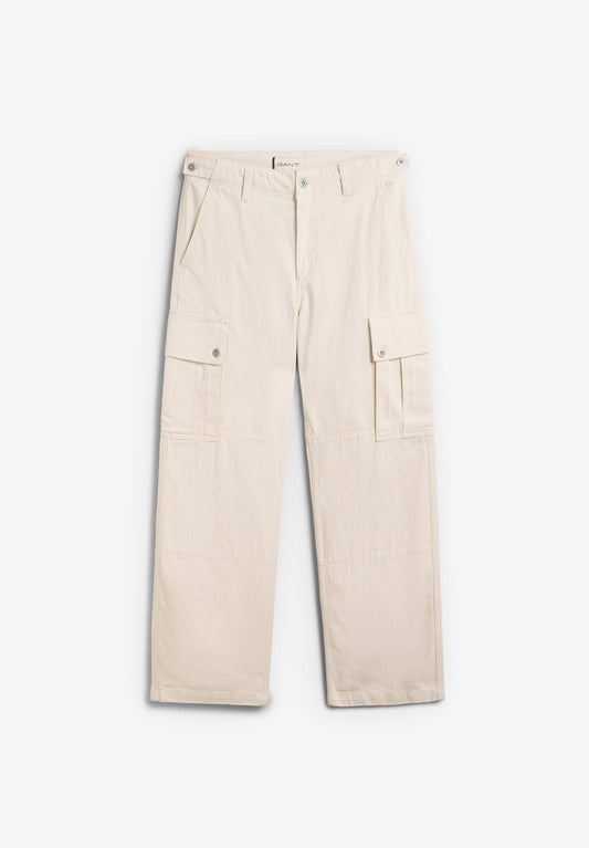 REL HERRINGBONE CARGO PANTS