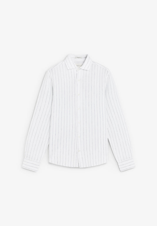 LINEN STRIPE SHIRT