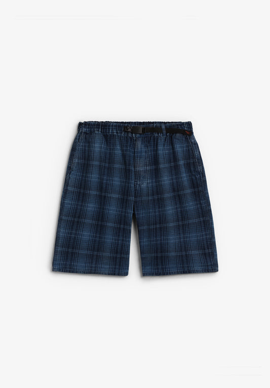 GRAMICCI | LAGOON DENIM PLAID BERMUDA SHORTS