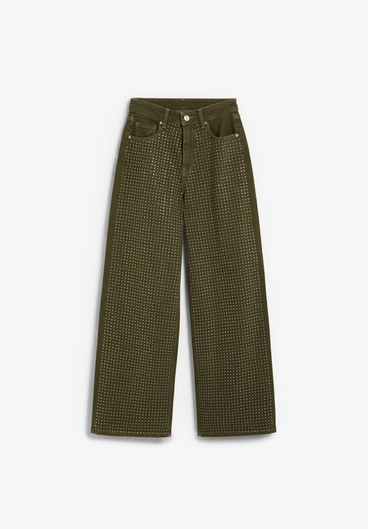 JEANS WIDE LEG STRASS