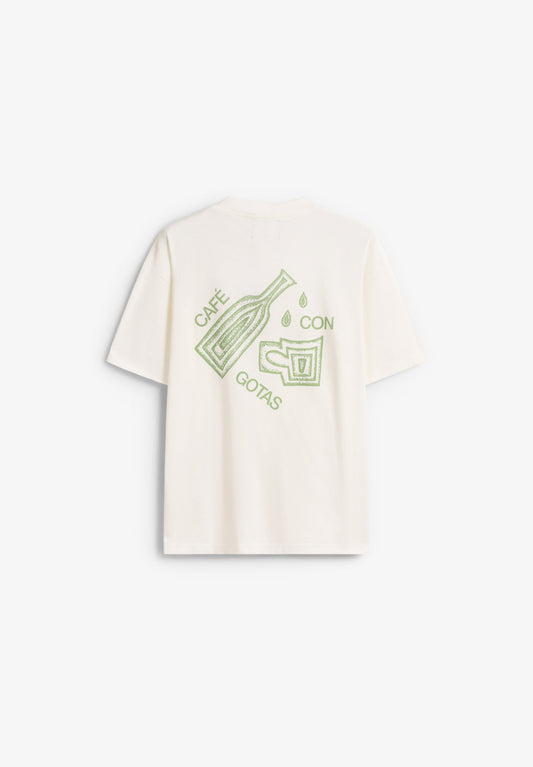 T-SHIRT CASTANHA COM GOTAS
