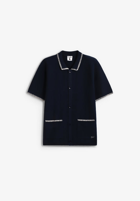 CAMISA BLANKET STITCH KNIT