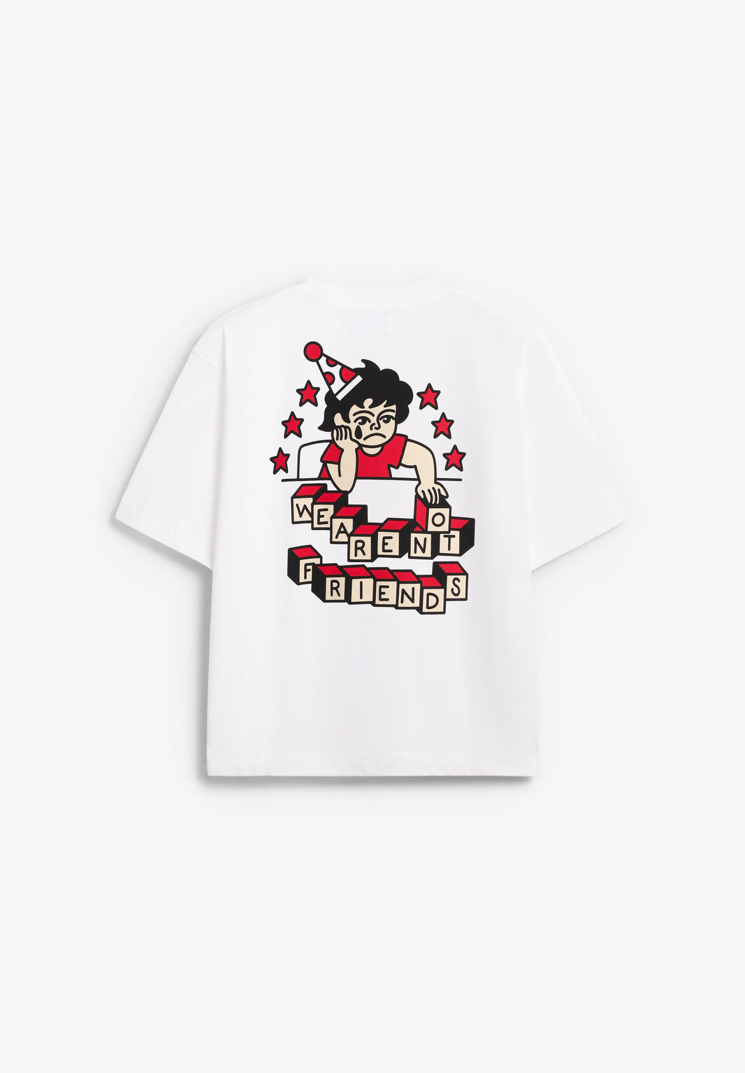 WE ARE NOT FRIENDS | WANF X BOR SIL BOXY T-SHIRT