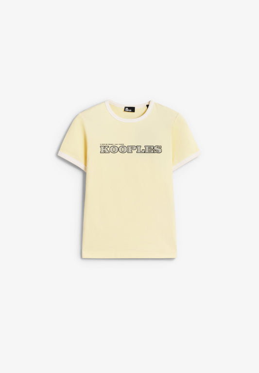 T-SHIRT COM LOGOTIPO DE STRASS