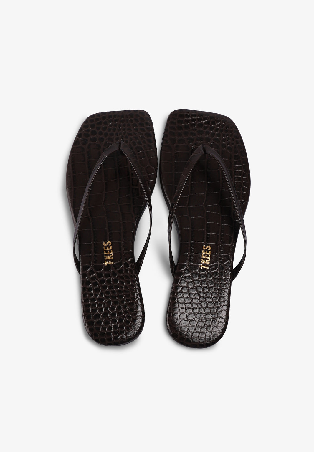 TKEES | SQUARE TOE LILY CROC SANDALS