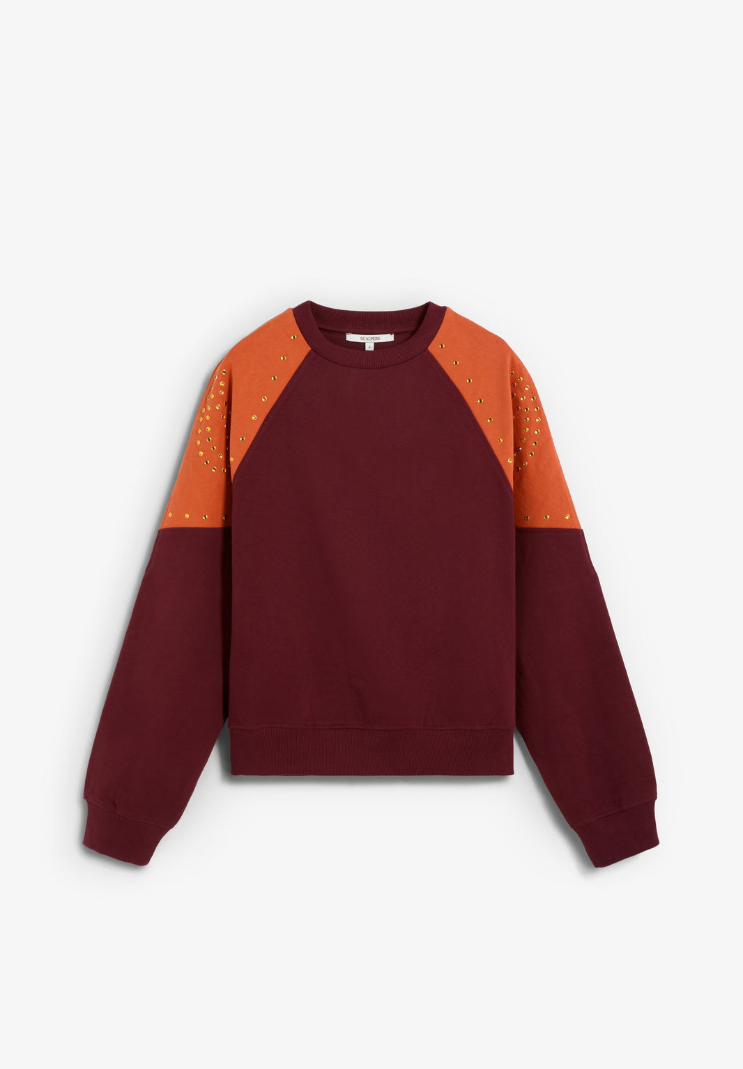 SUDADERA BICOLOR STUDS