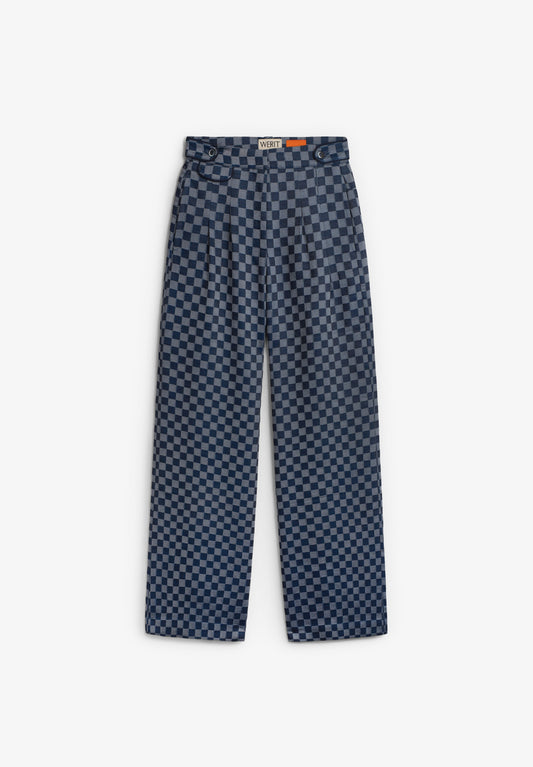 PANTALÓN DENIM CHECK