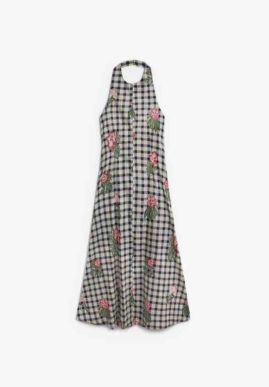 BABBAKI | VESTIDO HALTER VICHY