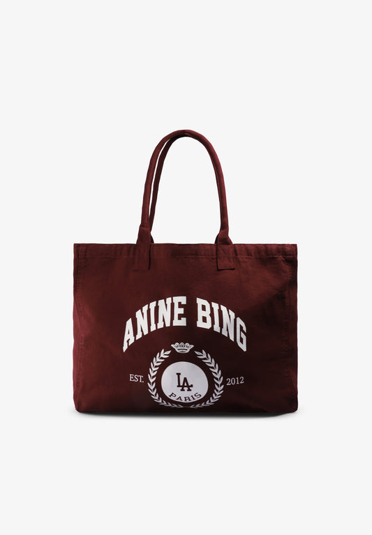 LEO CANVAS TOTE COLLEGIATE