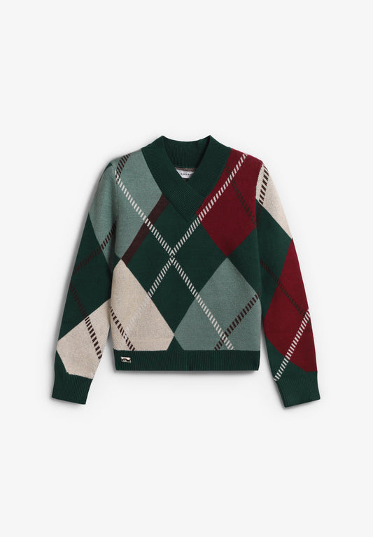 LAUFEY CHECKED KNIT