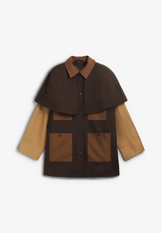 COLORBLOCK TRENCH COAT