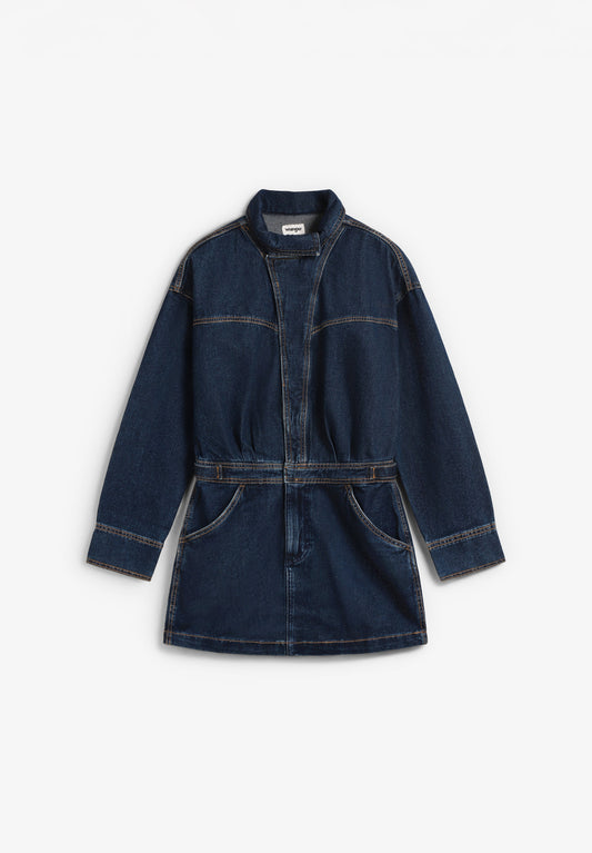 MOTO DRESS RAWHIDE