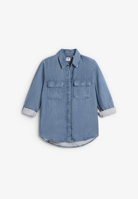 ELAINE UTILITY SHIRT CHILL GIR