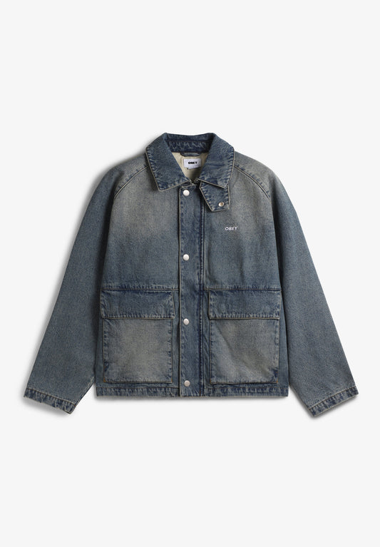 OBEY CADEN DENIM WORK JACKET