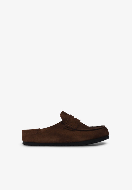 BIRKENSTOCK | MEN’S NAPLES WRAPPED SUEDE LEATHER CLOGS