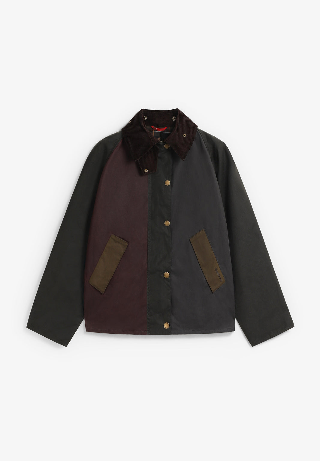 CHAQUETA ENCERADA PATCHWORK TRANSPORT MUJER