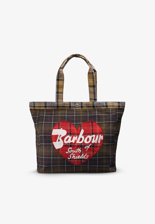 BARBOUR HEART TOTE BAG